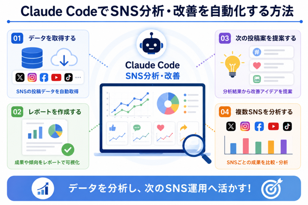 Claude CodeでSNS分析・改善を自動化する方法