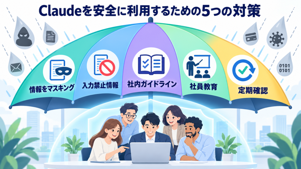 学習させないだけでなく安全に利用するための対策