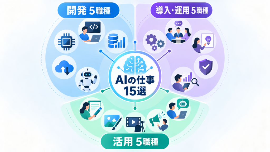 AIを使った仕事15選！仕事内容・必要スキルを比較