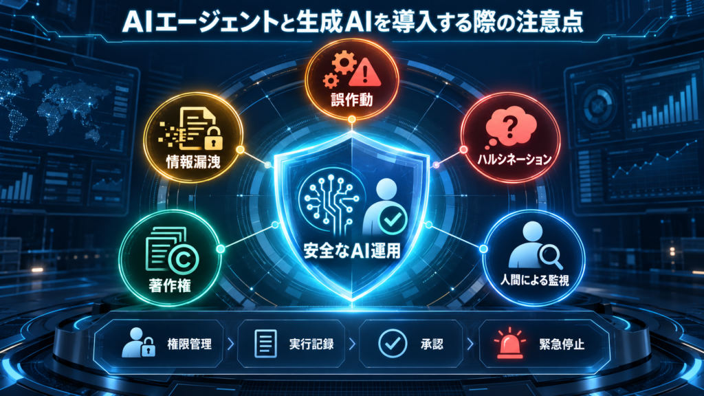 AIエージェントと生成AIを導入する際の注意点