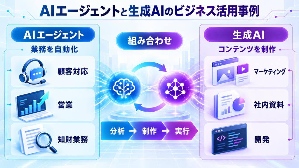 AIエージェントと生成AIのビジネス活用事例