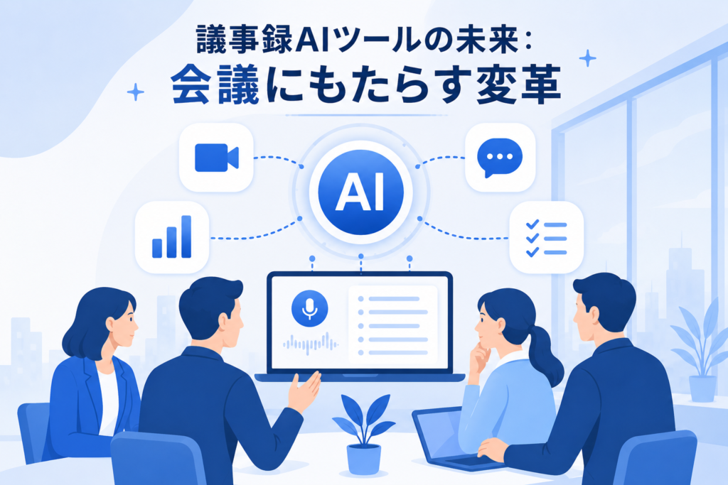 議事録AIツールの未来と書かれた画像