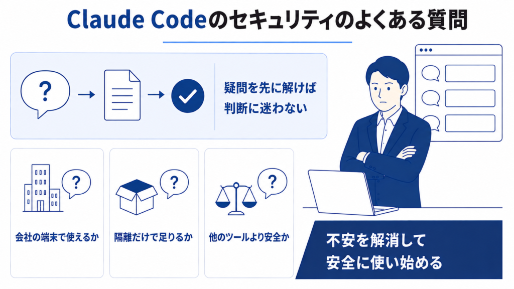 Claude Codeのセキュリティに関するよくある質問
