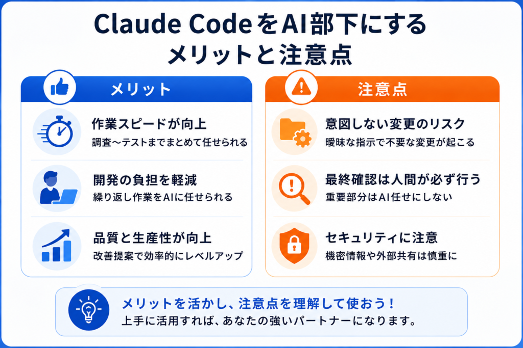 メリットと注意点の画像
