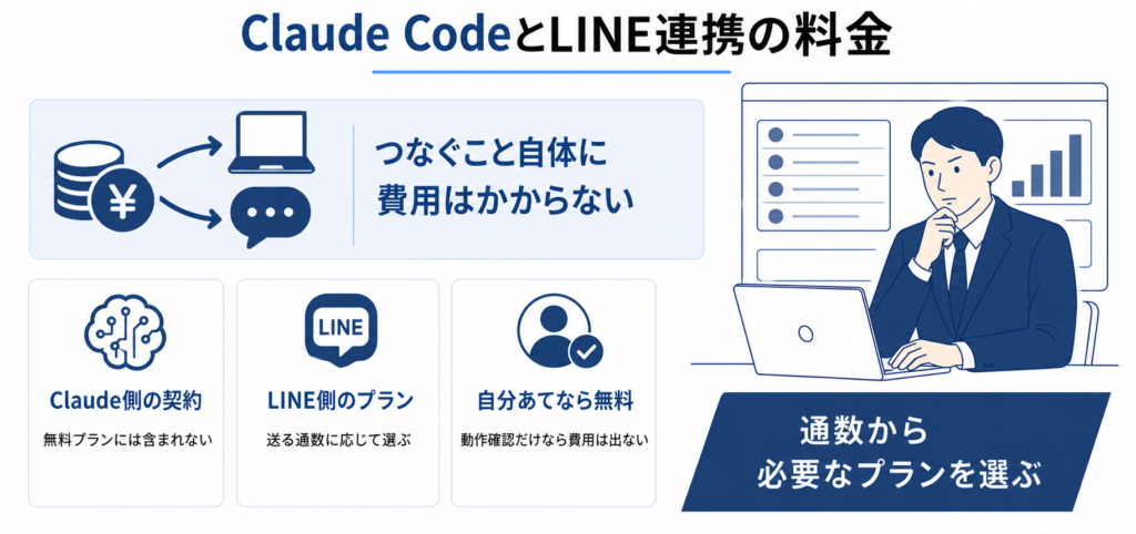 Claude CodeとLINE連携にかかる料金