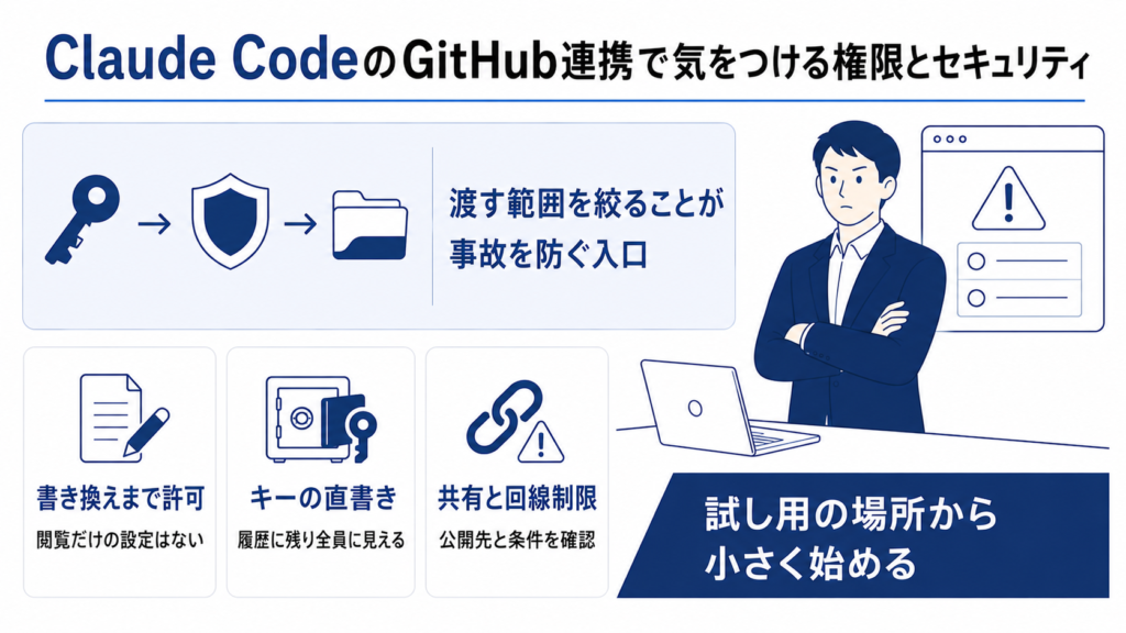 Claude CodeとGitHubの連携で気をつける権限とセキュリティ