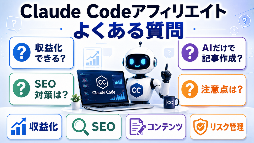 Claude Codeアフィリエイトに関するよくある質問の画像 Claude Codeアフィリエイトに関するよくある質問の画像