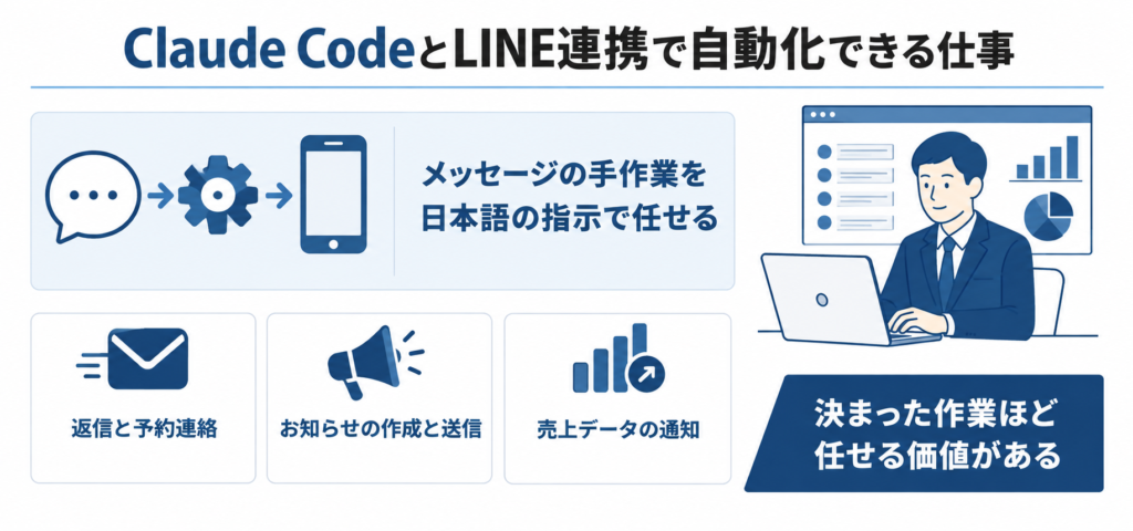 Claude CodeとLINEの連携で自動化できる仕事