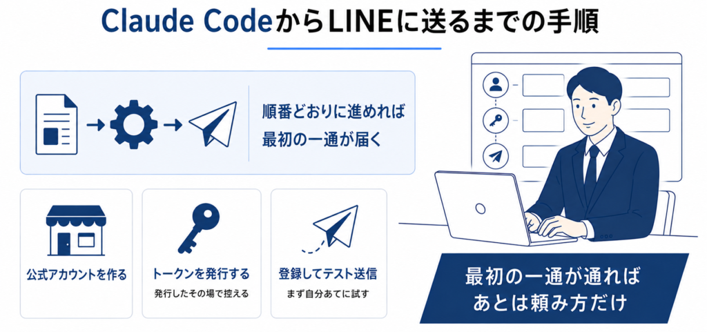 Claude CodeからLINEにメッセージを送るまでの手順
