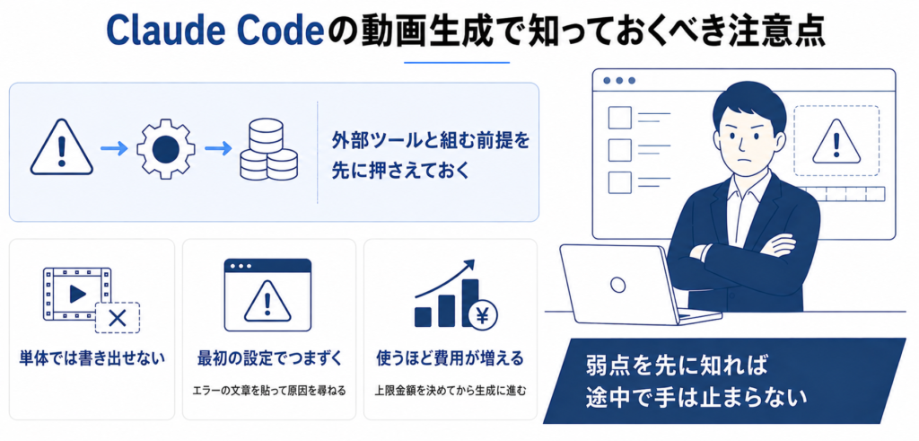 Claude Codeの動画生成で知っておくべき注意点
