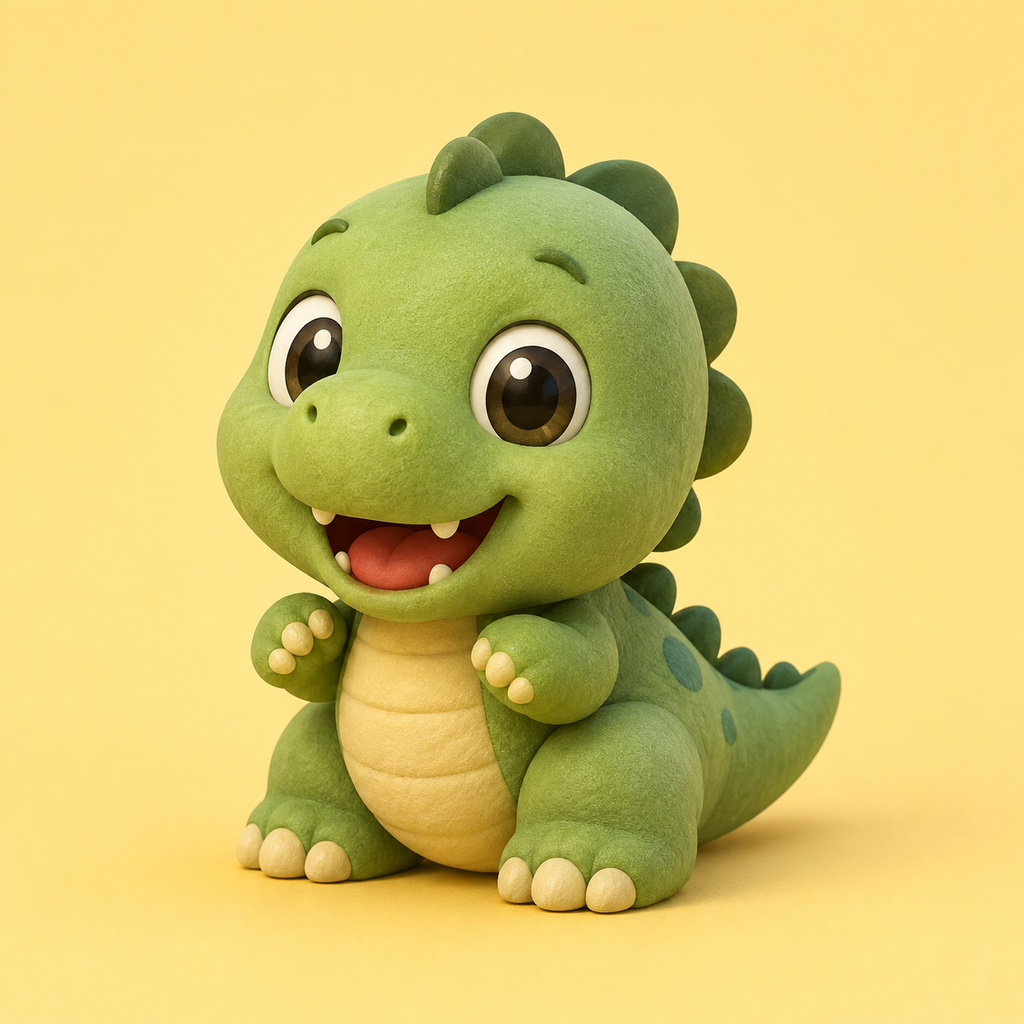 3D・クレイアニメ風の立体キャラクター