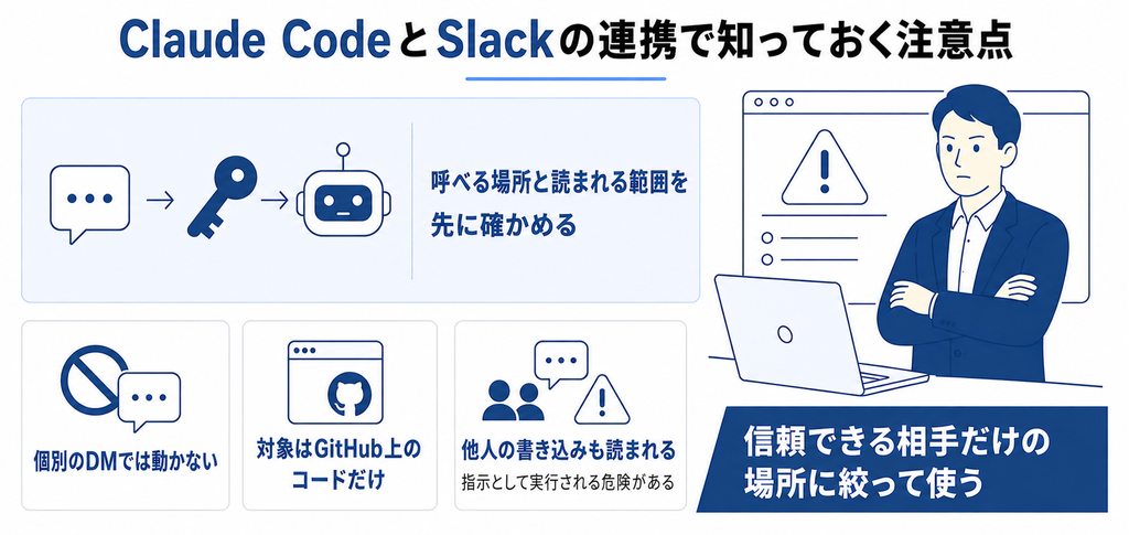 Claude CodeとSlackの連携で知っておくべき注意点