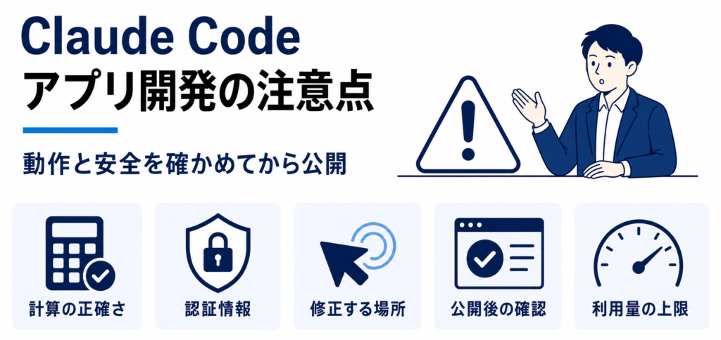 Claude Codeでアプリ開発するときに知っておくべき注意点
