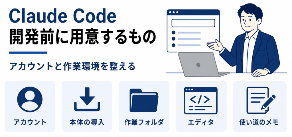 Claude Codeでアプリ開発を始める前に用意するもの