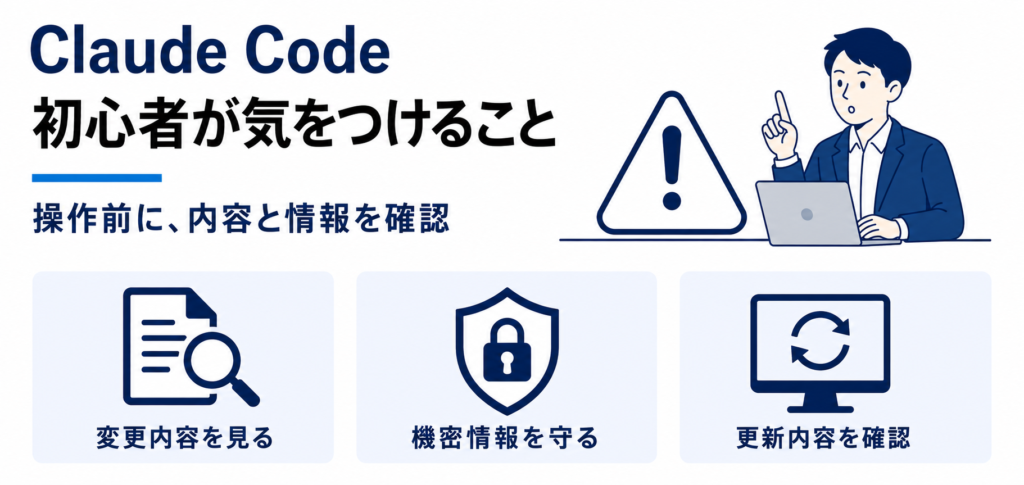 Claude Codeを始めた初心者が知っておくべき注意点