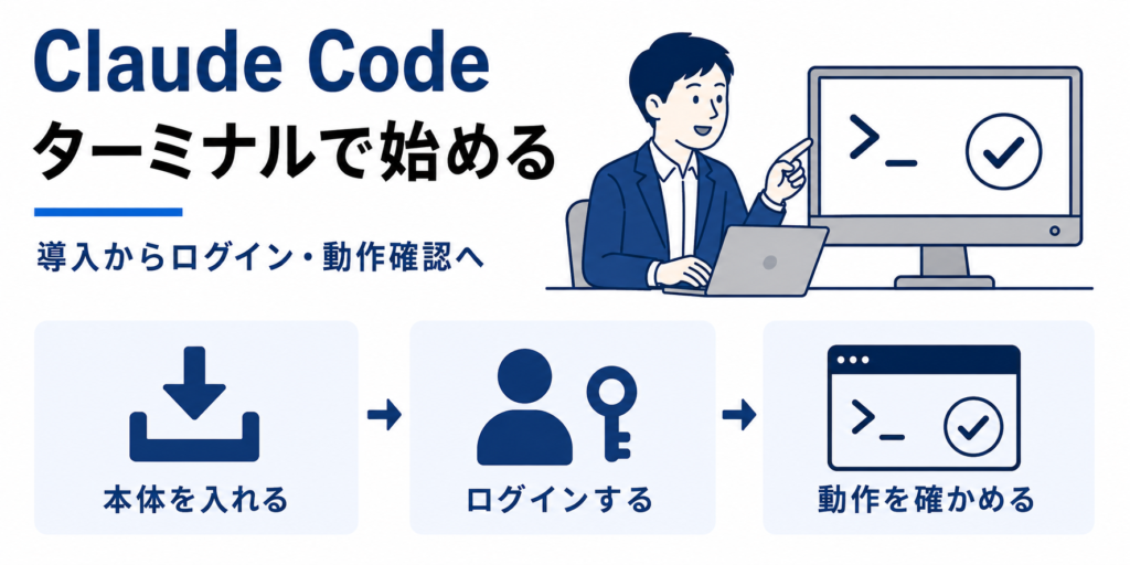 ターミナルでClaude Codeを始める手順