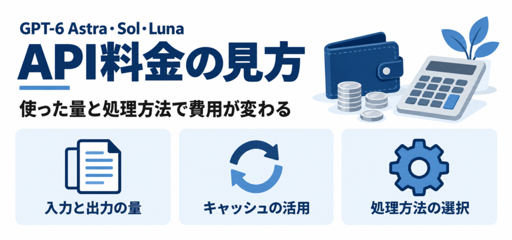 GPT-6 Astra・Sol・Lunaの料金の違い